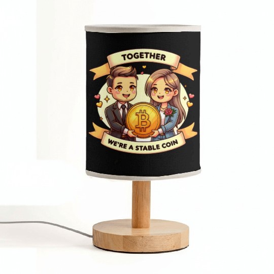 Together We're a Stable Coin Bitcoin Fabric Lamps