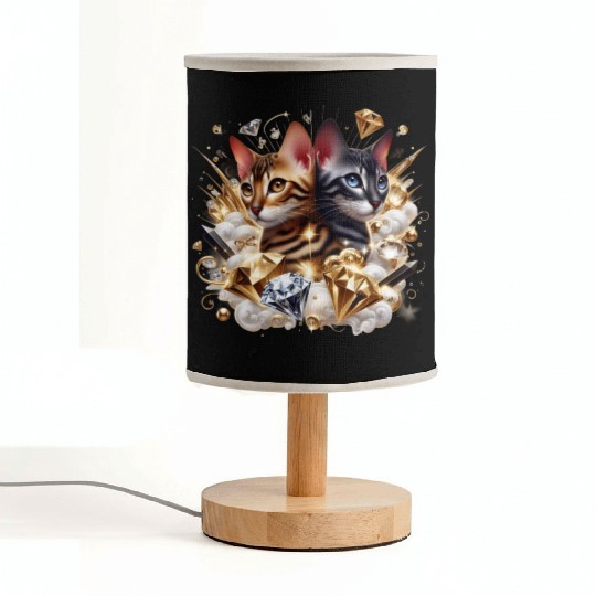 Fabulous Bengal Kittens Fabric Lamps