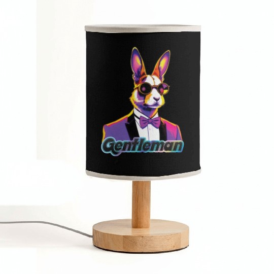 Pop Art Playboy Rabbit Gentleman Cyberpunk Bunny Fabric Lamps
