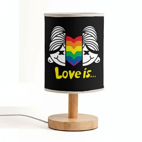 Love is love, girls love girls Fabric Lamps