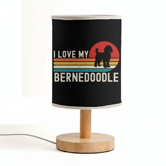 I Love My Bernedoodle Fabric Lamps