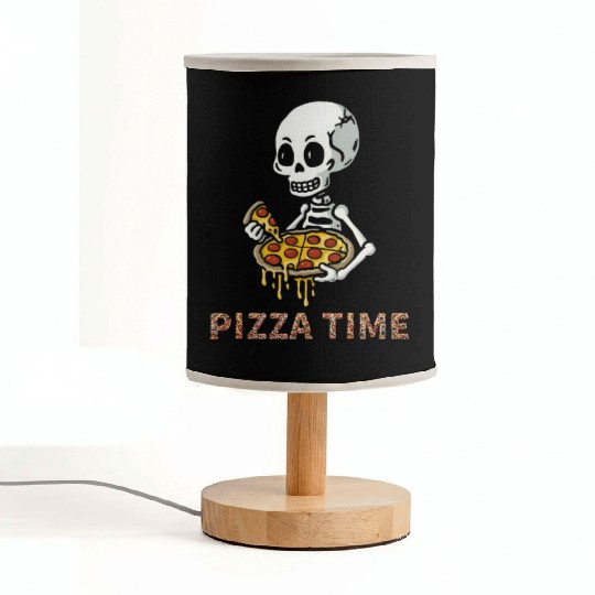 Cheesy Laughs: Pizza Apparel Fabric Lamps