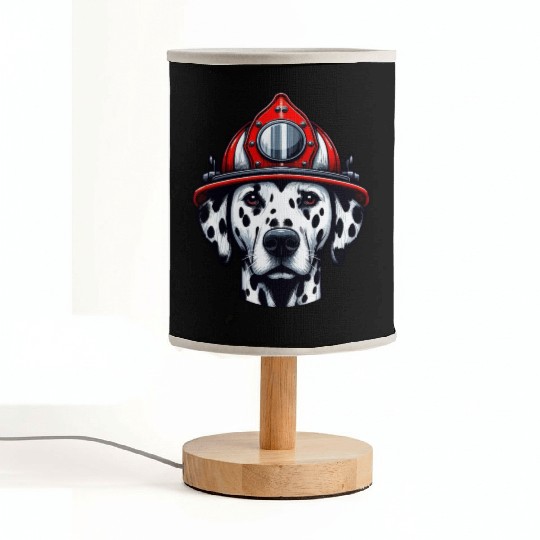 Braveheart Dalmatian: Firefighter's Companion Fabric Lamps