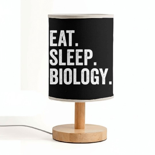 Eat Sleep Biology Fabric Lamps