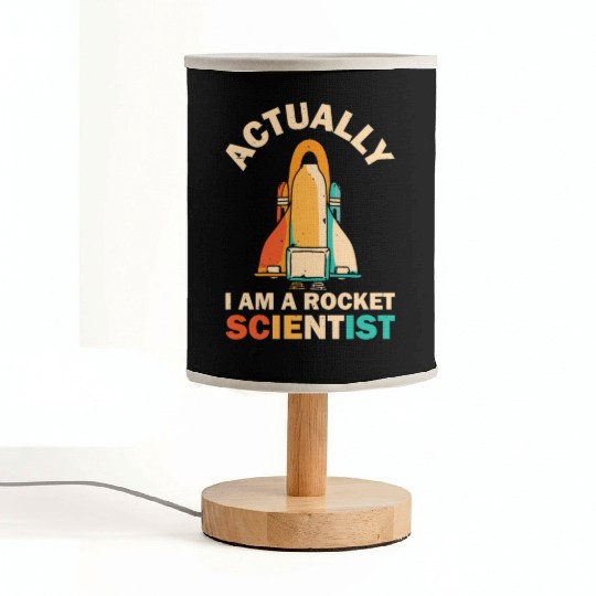 Retro Rocket Scientist Space Shuttle Fabric Lamps