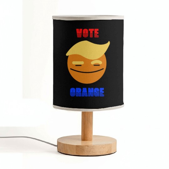 Support Donald J. Trump. Vote Orange Trump Smile Fabric Lamps