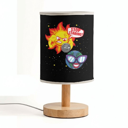 Total Solar Eclipse Stop Staring 4.08.24 Eclipsest Fabric Lamps