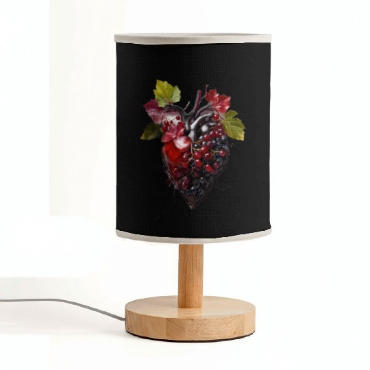 Human heart made with wine Fabric Lamps