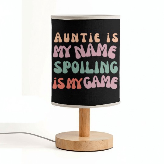 Aunt, Aunt Gift, Auntie Fabric Lamps, AUNT Established