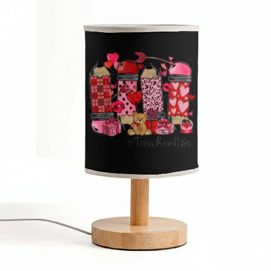 valentines day teacher life Fabric Lamps