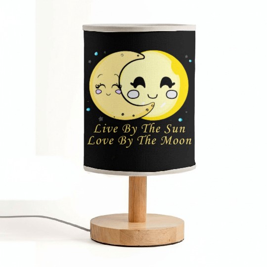 Live By The Sun Love By The Moon, Cartoon Sun Moon Fabric Lamps