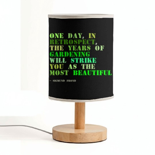 Plant sayings fake sigmund freud quote Fabric Lamps