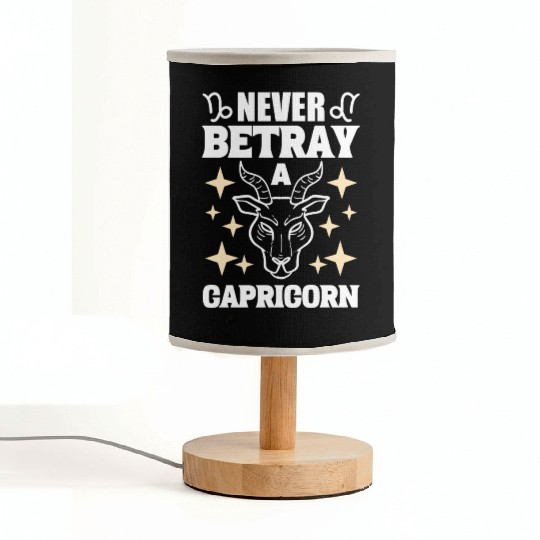 Capricorn Zodiac Sign Tarot Card Reader Fabric Lamps