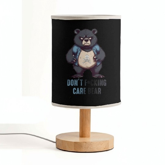 Don't F*cking Care Bear Fabric Lamps