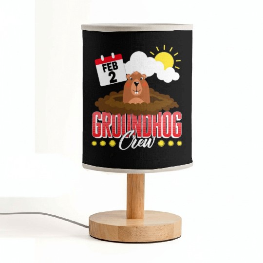 Groundhog Fabric Lamps, Groundhog Crew Predicting Spring
