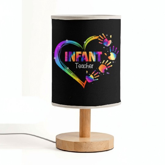 Infant Teacher Appreciation Tie Dye Fabric Lamps
