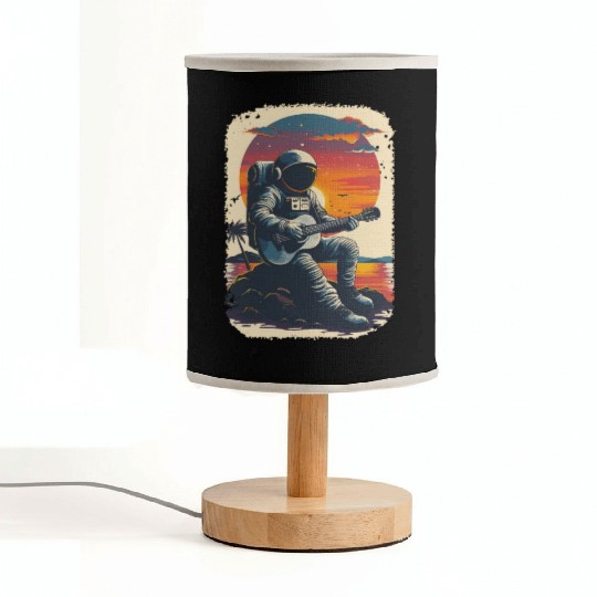 Astronaut Guitar Player Space Music Lover Fabric Lamps