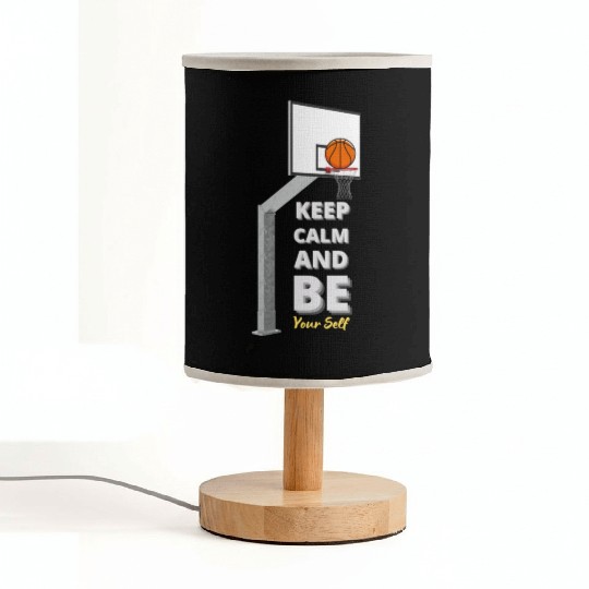 Basketball Zen Fabric Lamps Keep Calm and Be Yourself