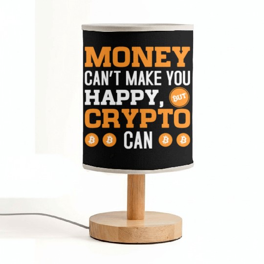 MOney Can t Make You Happy Crypto Can Fabric Lamps
