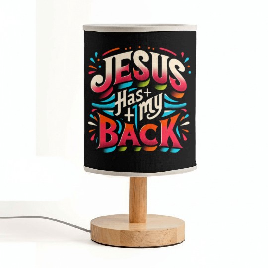 Jesus Has My Back 22 Fabric Lamps