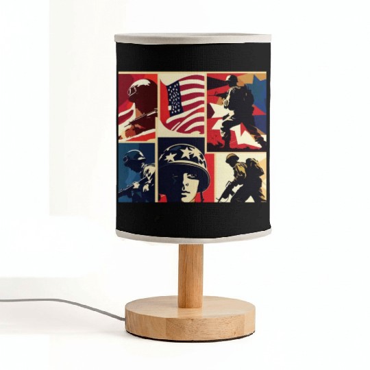 Memorial Day 6 Fabric Lamps