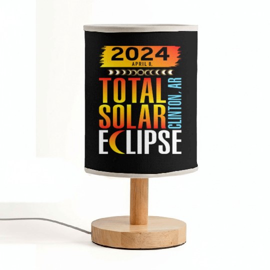 2024 April 8 Total Solar Eclipse Clinton AR Fabric Lamps