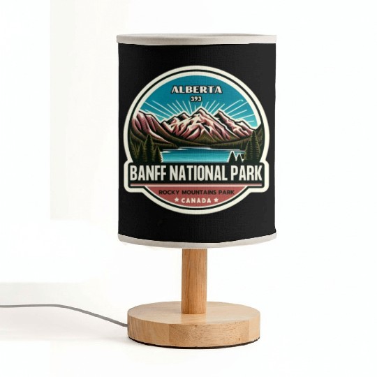 Banff National Park, Alberta Canada grizzly bears Fabric Lamps