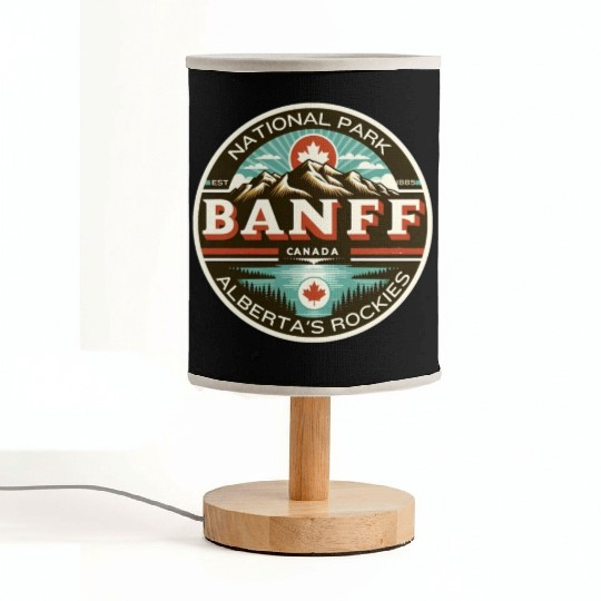 Banff National Park, Alberta Canada grizzly bears Fabric Lamps
