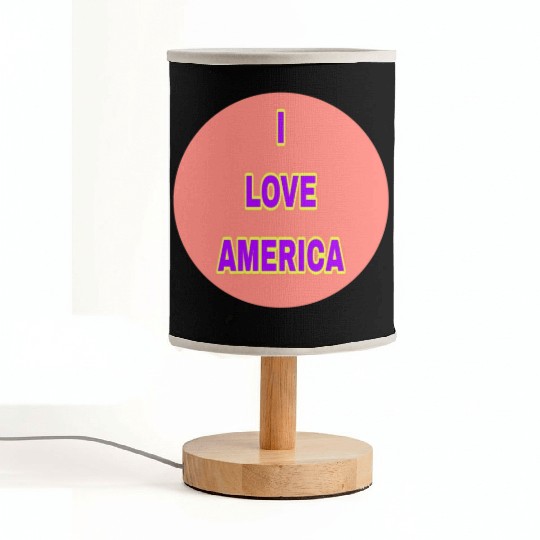 I LOVE AMERICA SUPER QUALITY Fabric Lamps