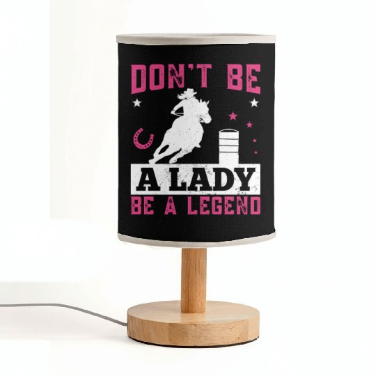 Lady Legend Horse Riding Barrel Racing Fabric Lamps