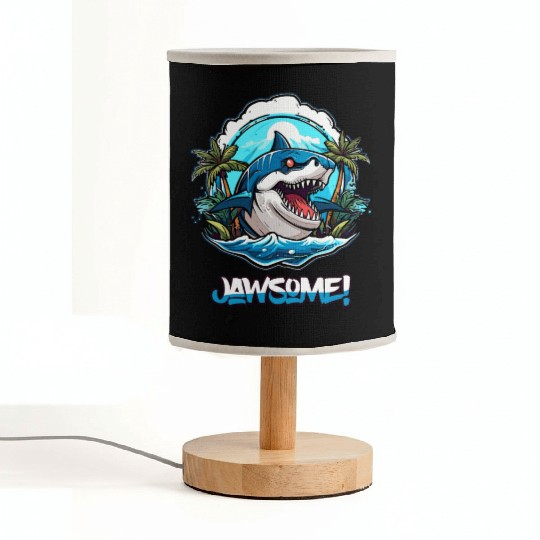 Awesome Jawsome Shark Island Fabric Lamps