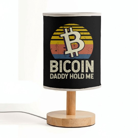 Bitcoin Daddy Hold Me Fabric Lamps