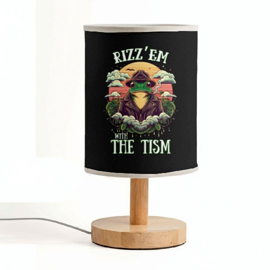 Rizz Em With The Tism , classic Fabric Lamps