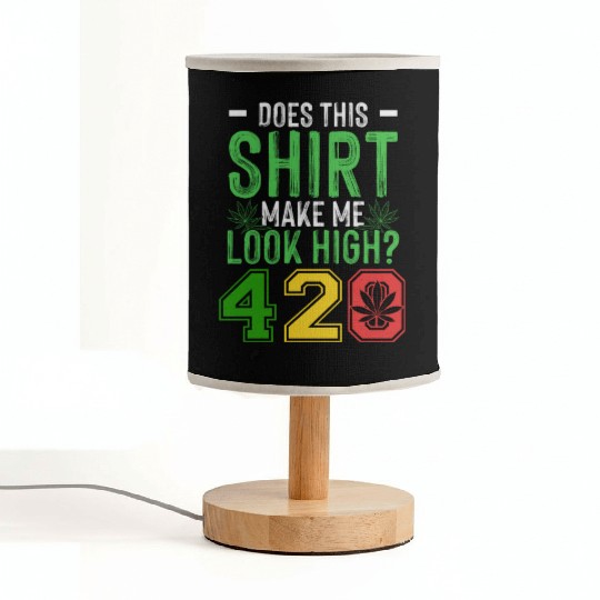 Uproarious 420 Good Herb Weed Marijuana Design Fabric Lamps