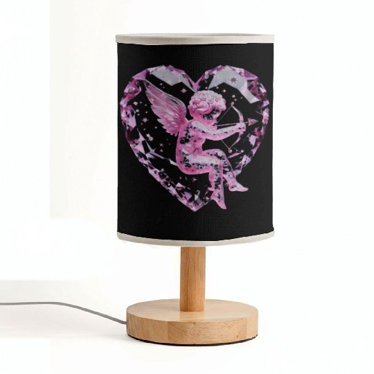 Rose Quartz Cupid Fabric Lamps
