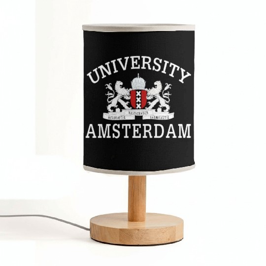 Amsterdam University Emblem A Legacy of Excellence Fabric Lamps