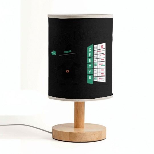 excel wizard funny accountant bookkeepers gift Fabric Lamps