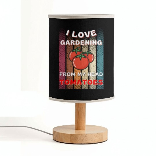 Vegetable Gardener, Gardening, Funny Pun Fabric Lamps