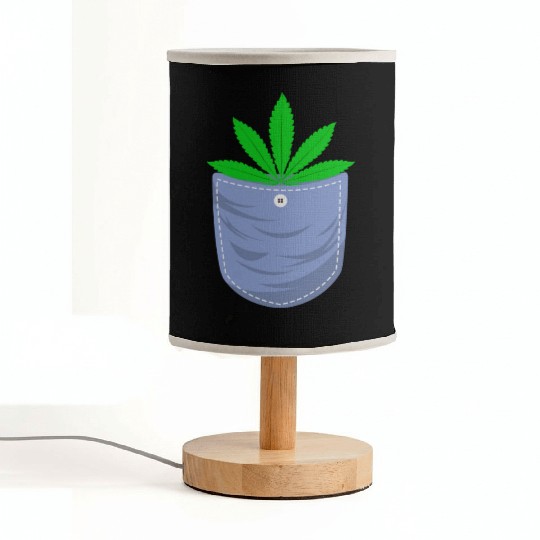 Jesting 420 Pocket Of Herb Weed Marijuana Design Fabric Lamps