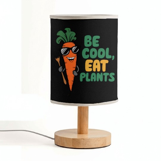 Cool Carrot In Sunglasses Fabric Lamps