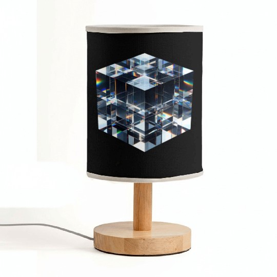 Abstract Crystal Cubes Fabric Lamps
