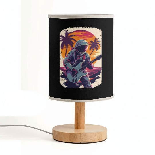 Astronaut Guitar Player Space Music Lover Fabric Lamps