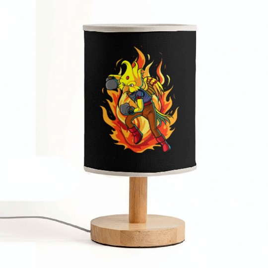 The Boxing Bird of Paradise Fabric Lamps