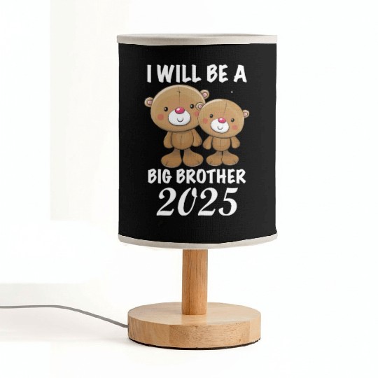 I'm Going To Be A Big Brother 2025 Teddy Bear Fabric Lamps