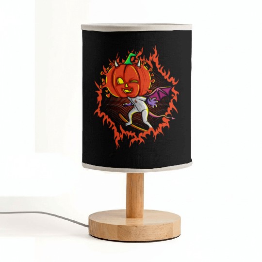 The Witch Devil Pumpkin Head Fabric Lamps