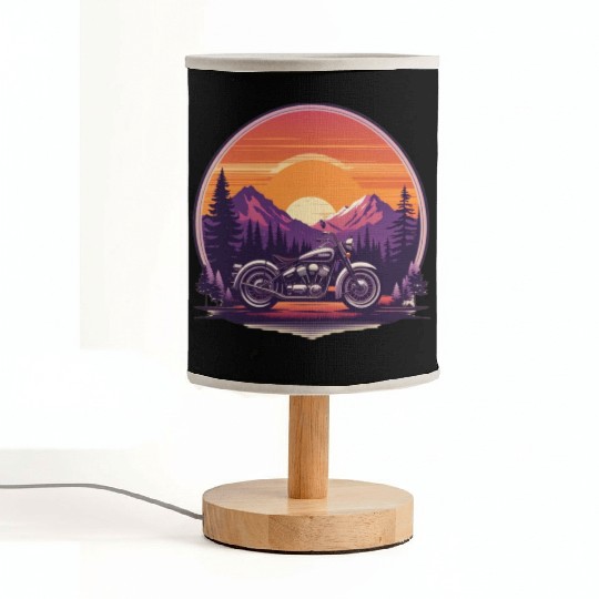 classic motorcycle Fabric Lamps