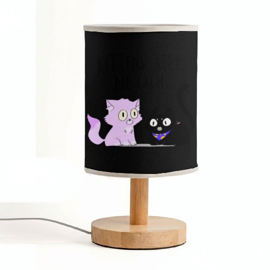 Kittens keep me calm Fabric Lamps