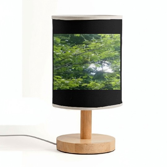 Camouflage Parakeet in Tree Gifts for Animal Lover Fabric Lamps