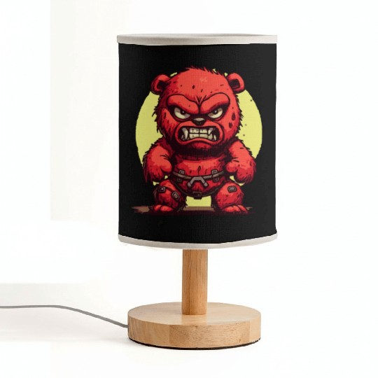 Angry Stuffed Bear Fabric Lamps