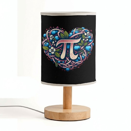 Blueberry Pi Day Fabric Lamps